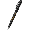 Platinum Preppy Fountain Pen - Orange Logo (Black Edition) - Pen Boutique Ltd