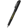 Platinum Preppy Fountain Pen - Yellow Logo (Black Edition) - Pen Boutique Ltd