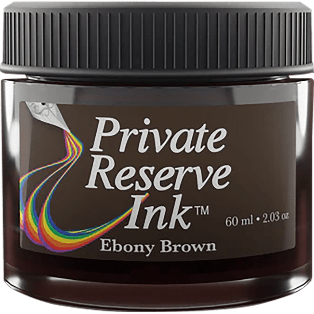 Private Reserve Ink Bottle - Ebony Brown - 60ml - Pen Boutique Ltd