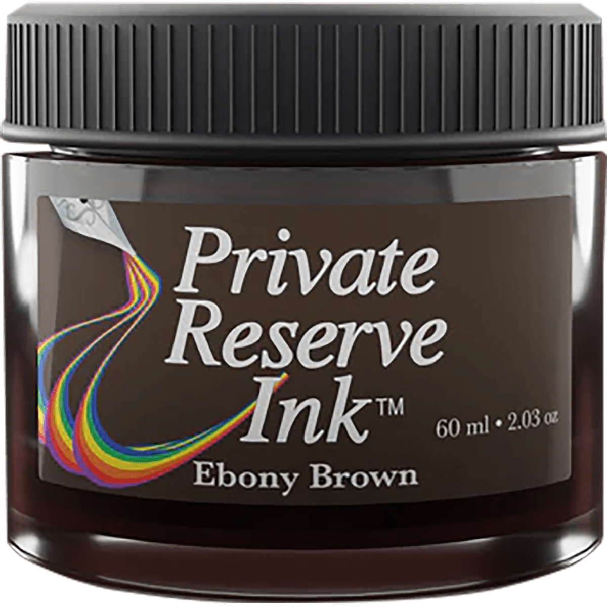 Private Reserve Ink Bottle - Ebony Brown - 60ml - Pen Boutique Ltd