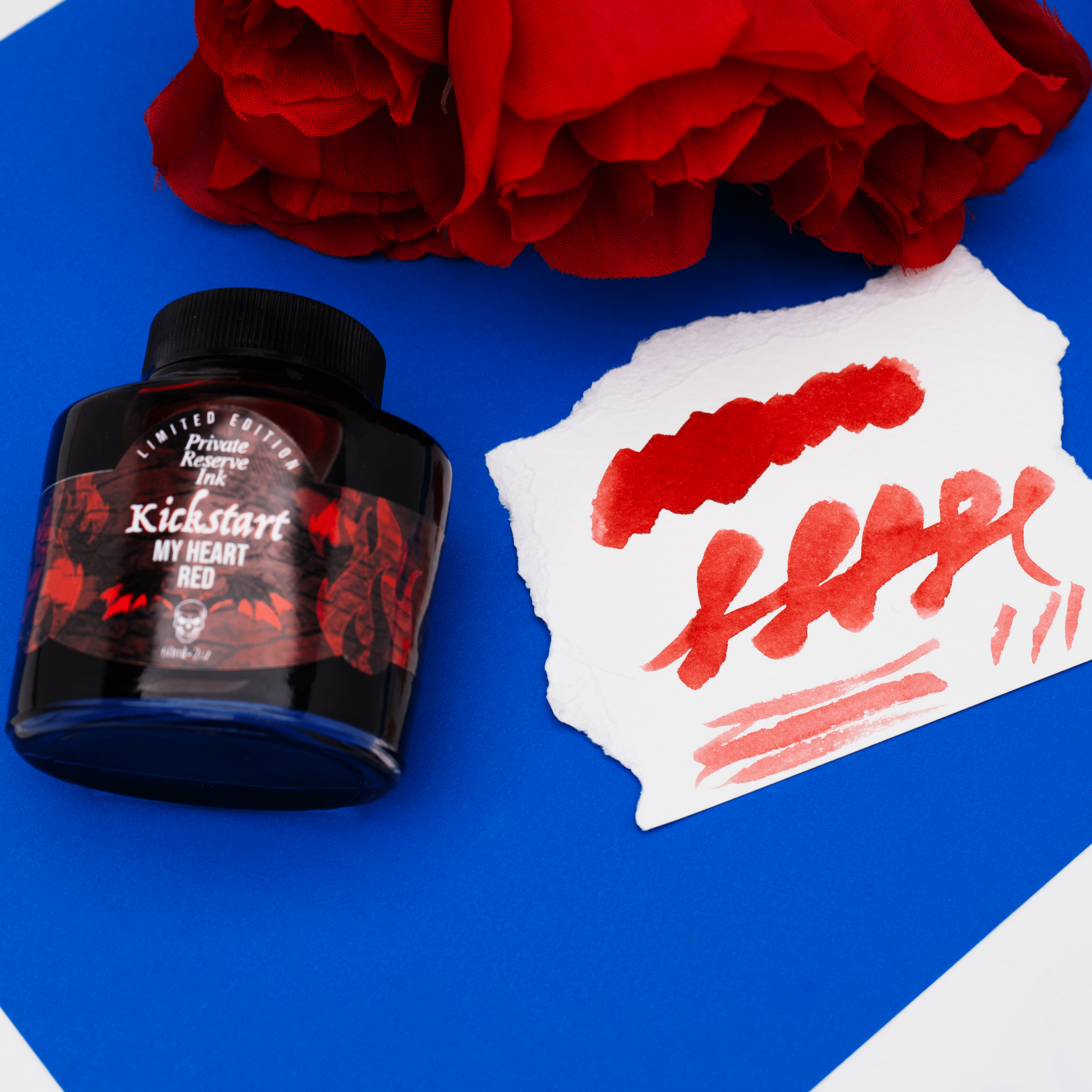 Private Reserve Ink Bottle - Kickstart My Heart Red - 60 ml (Limited Edition) - Pen Boutique Ltd