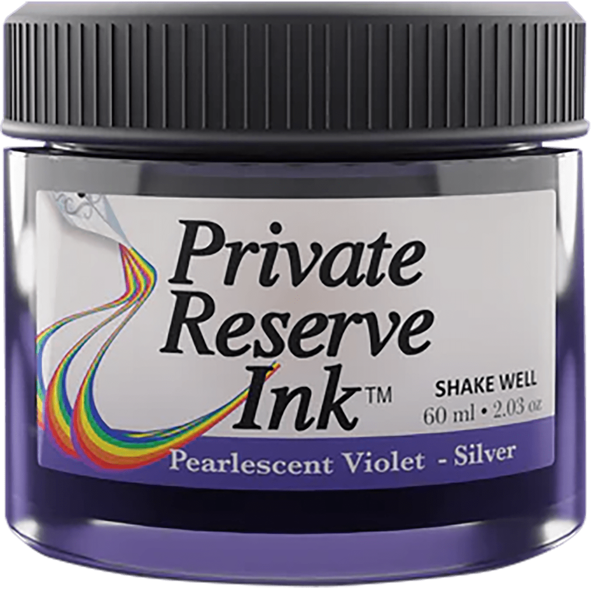 Private Reserve Pearlescent Ink Bottle - Violet/Silver - 60ml - Pen Boutique Ltd