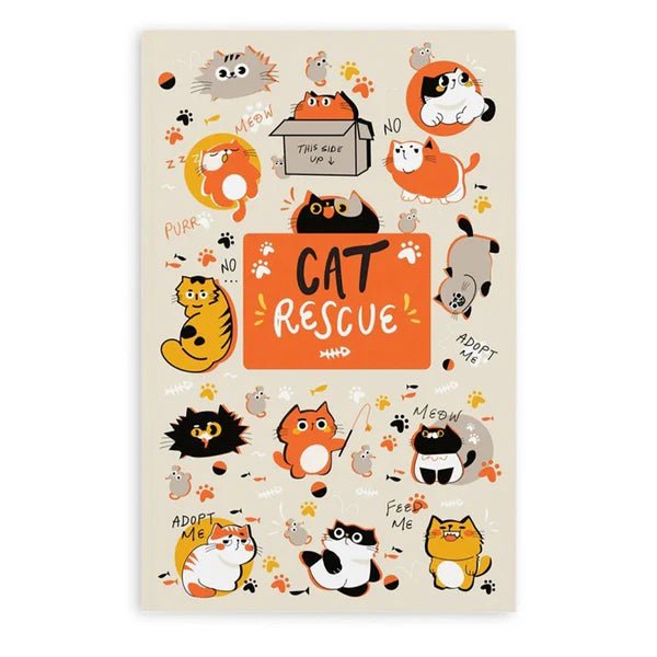 Retro 51 Pocket Notebook - Denik Cat Rescue 5 - Dot Grid - Pen Boutique Ltd