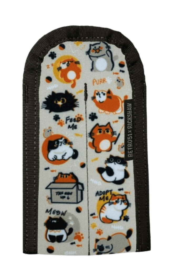 Retro 51 Rickshaw Double Pen Sleeve - Cat - Pen Boutique Ltd