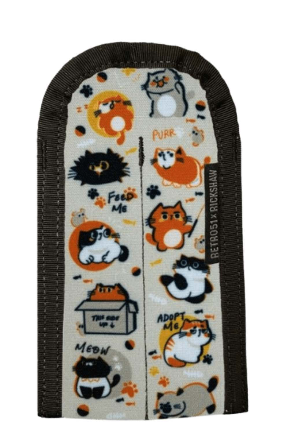 Retro 51 Rickshaw Double Pen Sleeve - Cat - Pen Boutique Ltd