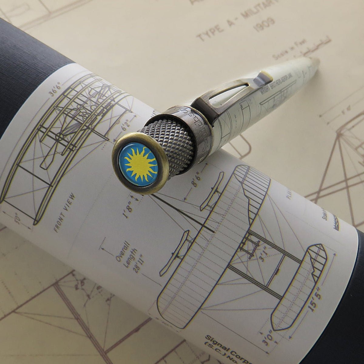 Retro 51 Smithsonian Rollerball Pen - Wright Brothers Aeroplane - Pen Boutique Ltd