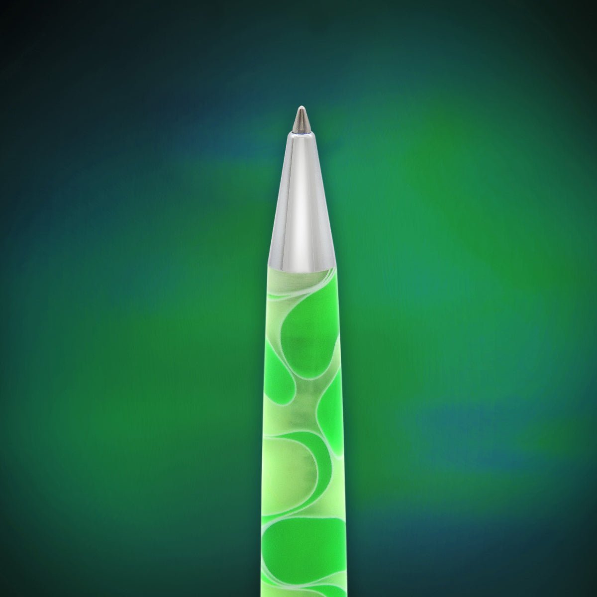 Retro 51 Tornado Acrylic Rollerball Pen - Cosmic Green & White Swirl - Pen Boutique Ltd