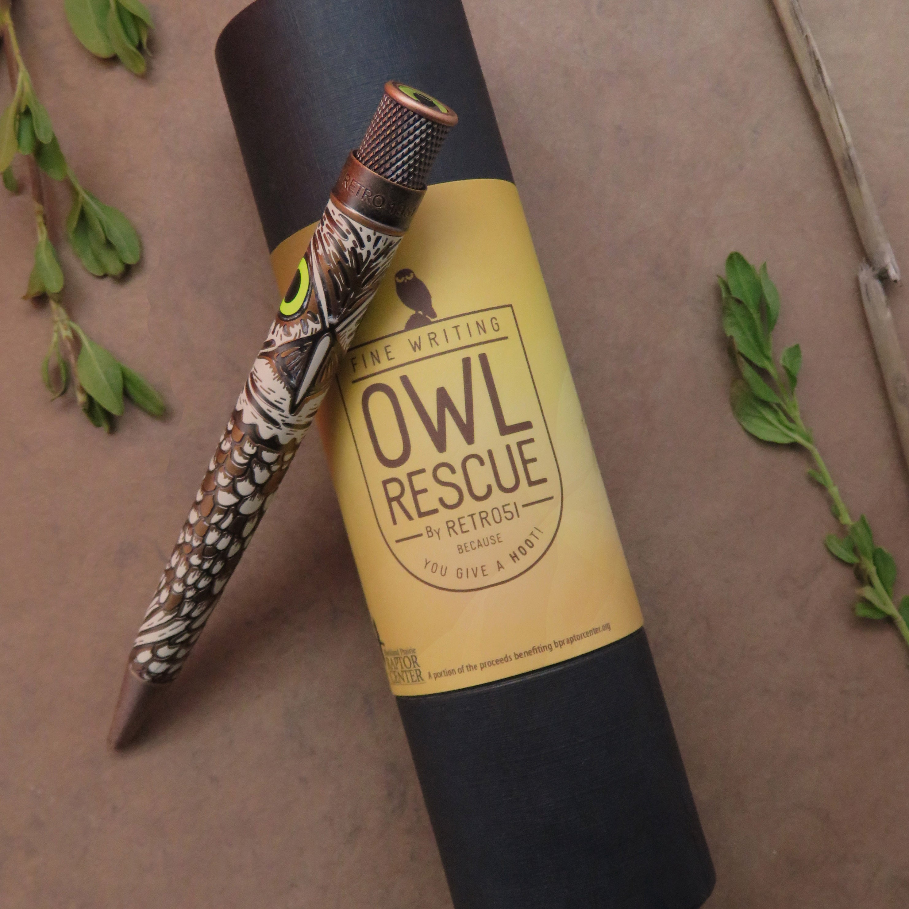 Retro 51 Tornado Ballpoint Pen - Owl Rescue - Pen Boutique Ltd