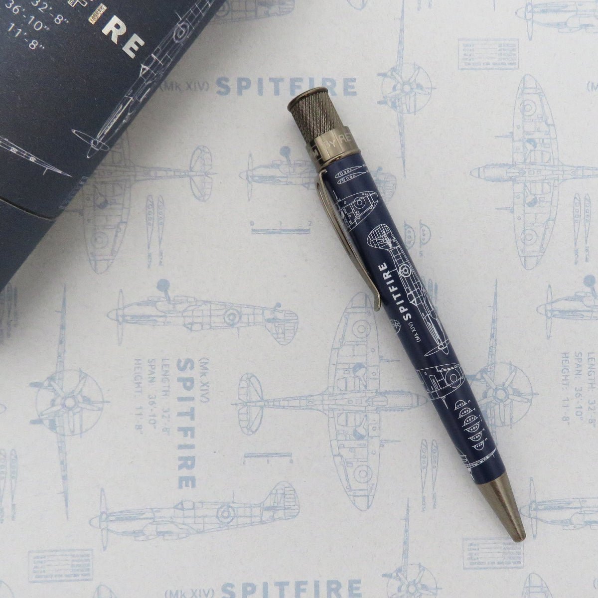 Retro 51 Tornado Imperial War Museum Rollerball Pen - Spitfire Blueprint - Pen Boutique Ltd