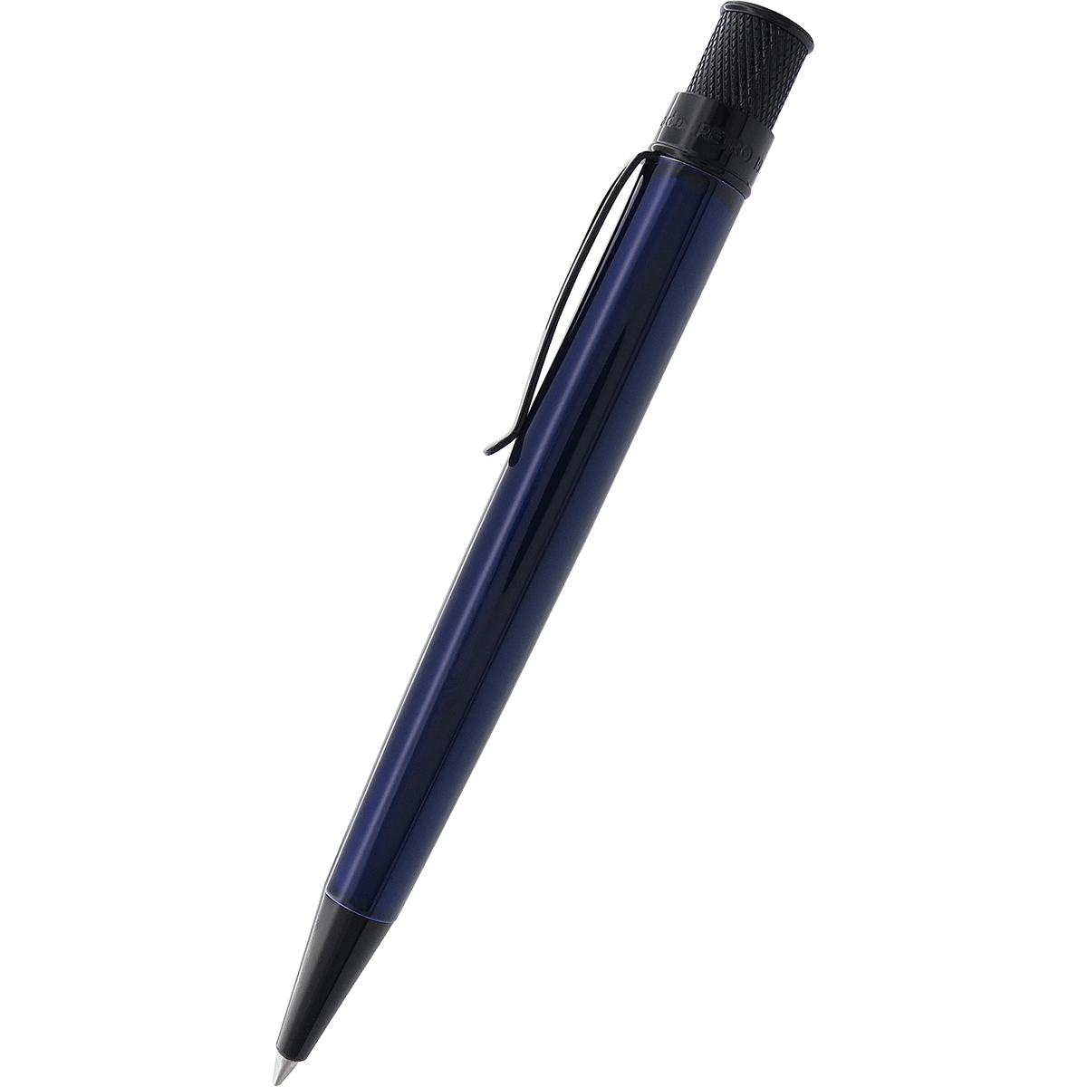 Retro 51 Tornado Stealth Rollerball Pen - Blue Black - Pen Boutique Ltd
