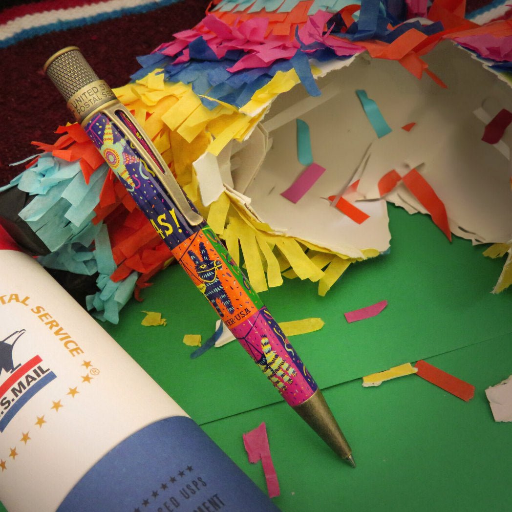 Retro 51 Tornado Rollerball Pen - USPS Piñatas Stamp (Numbered Edition) - Pen Boutique Ltd