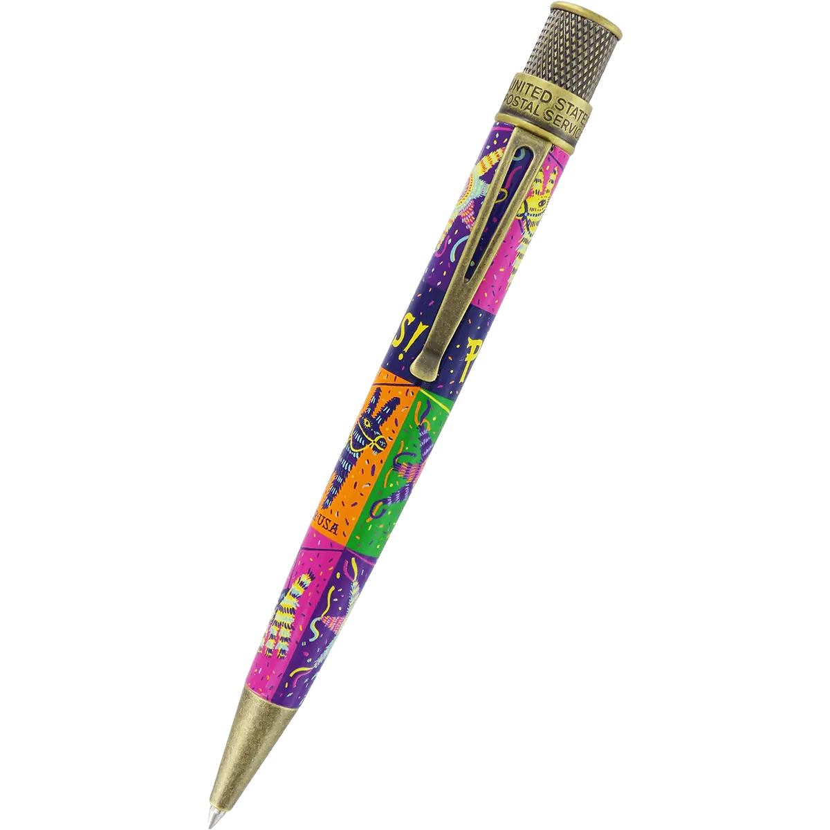 Retro 51 Tornado Rollerball Pen - USPS Piñatas Stamp (Numbered Edition) - Pen Boutique Ltd
