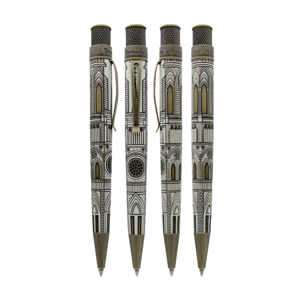 Retro 51 Tornado Rollerball Pen - Vintage Metalsmith Cathedral-Pen Boutique Ltd