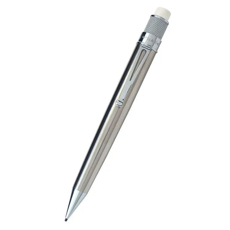 Retro 51 Tornado Stainless Mechanical Pencil - 1.1mm Lead - Pen Boutique Ltd