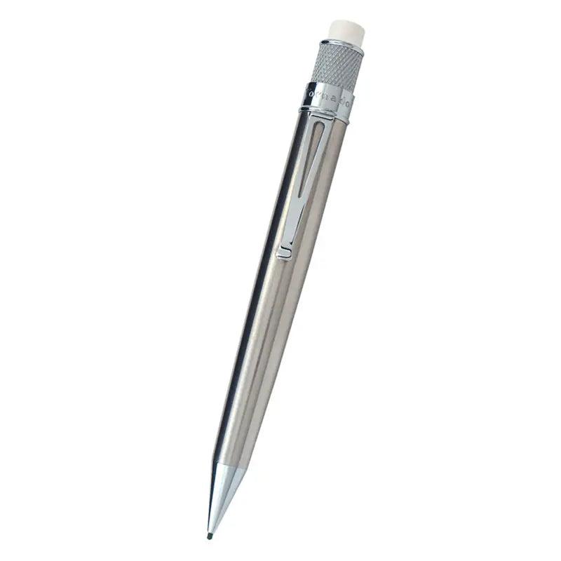 Retro 51 Tornado Stainless Mechanical Pencil - 1.1mm Lead - Pen Boutique Ltd