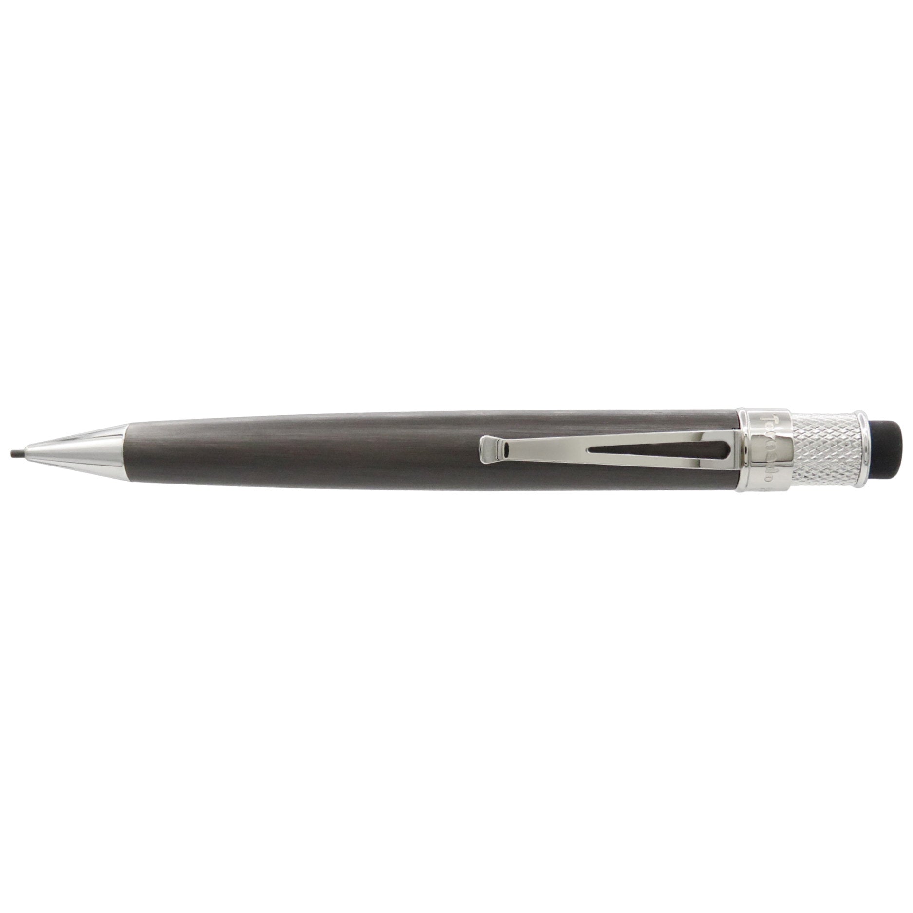 Retro51 Tornado Platinum Pencil - Black Nickel - Pen Boutique Ltd