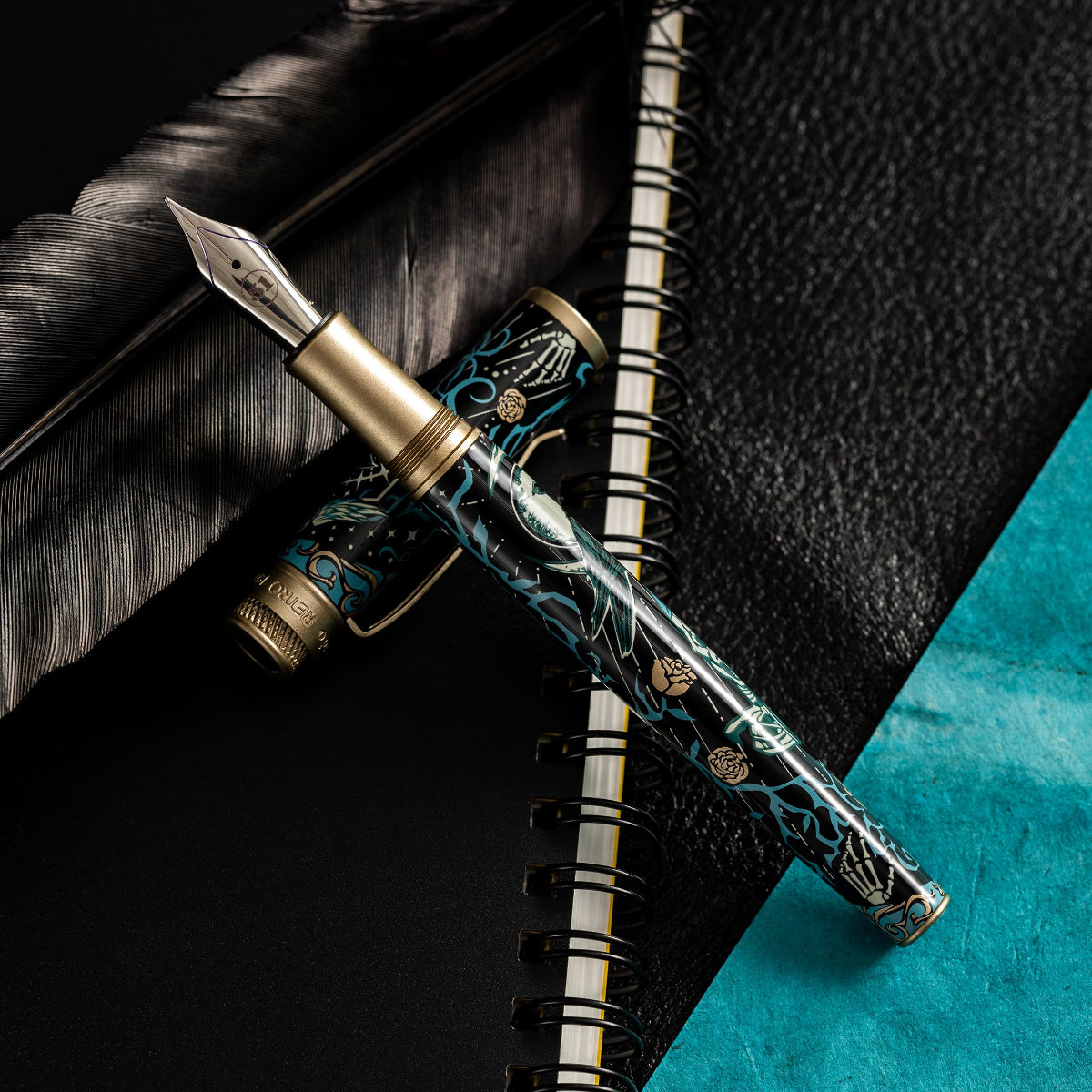 Retro 51 Tornado Fountain Pen - Raven 4 (Pen Boutique Exclusive) - Pen Boutique Ltd