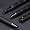 Tom Hessin Revolution Charcoal Ballpoint Pen Wooden Barrel & Gunmetal Trim - Pen Boutique Ltd