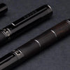 Tom Hessin Revolution Charcoal Ballpoint Pen Wooden Barrel & Gunmetal Trim - Pen Boutique Ltd