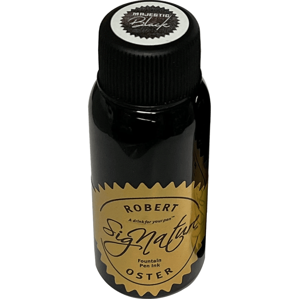 Robert Oster Signature Ink Bottle - 7th Anniversary - Majestic Black - 50ml - Pen Boutique Ltd