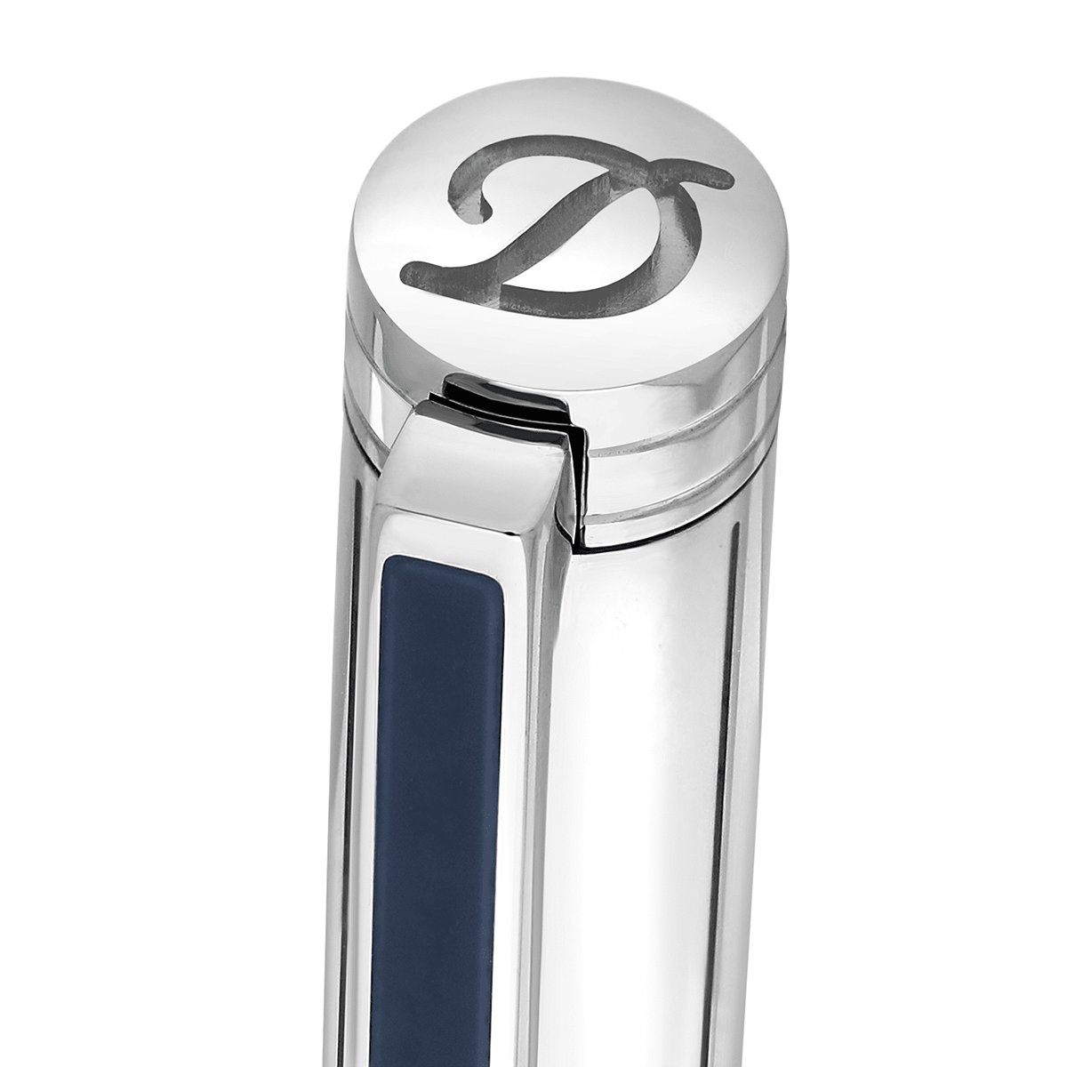 S T Dupont Classique Ballpoint Pen - Blue - Pen Boutique Ltd