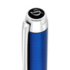 S T Dupont Eternity XL Fountain Pen - Blue Guilloche - 14K Nib - Pen Boutique Ltd