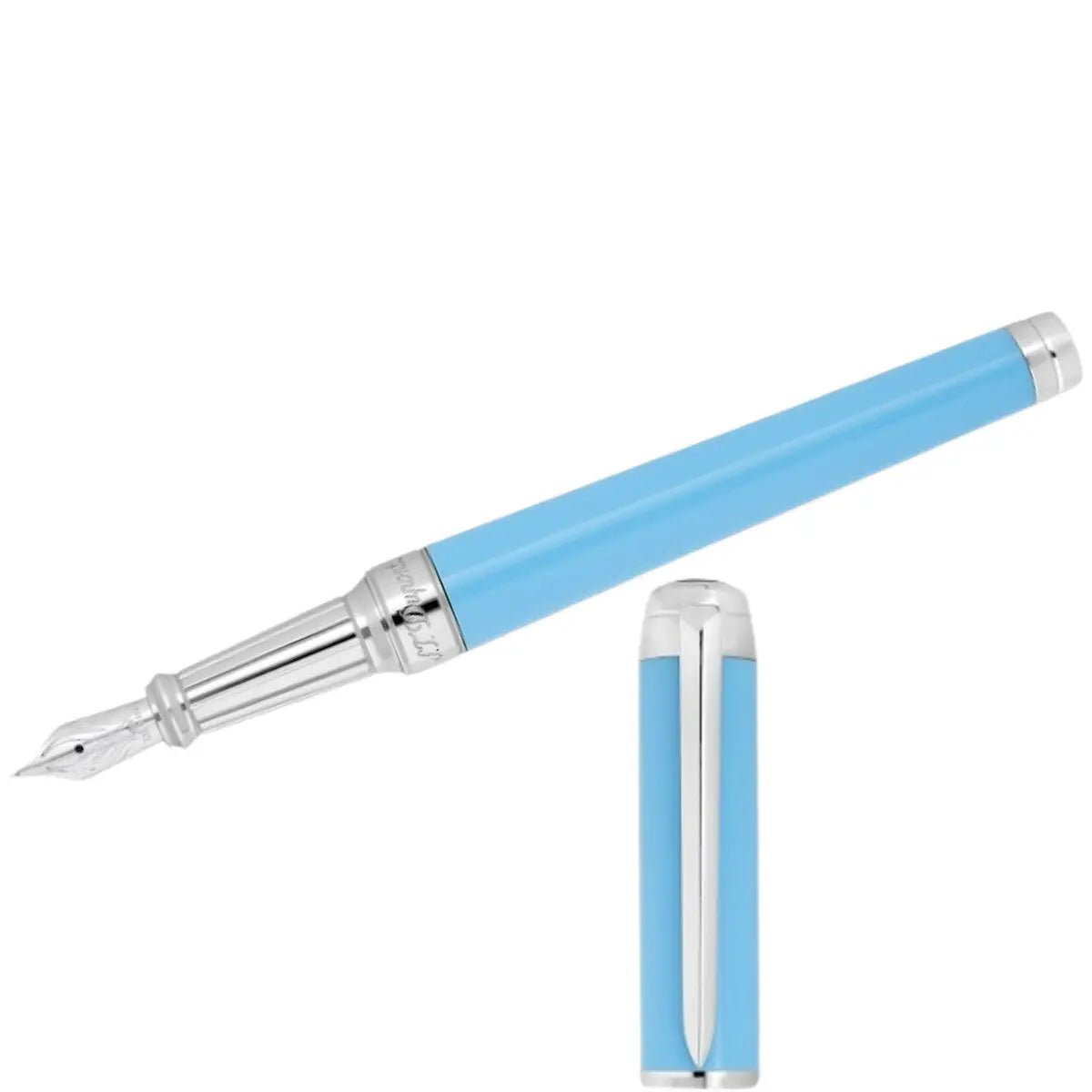 S T Dupont Eternity XL Fountain Pen - Turquoise - Lacquer - 14K Nib - Pen Boutique Ltd