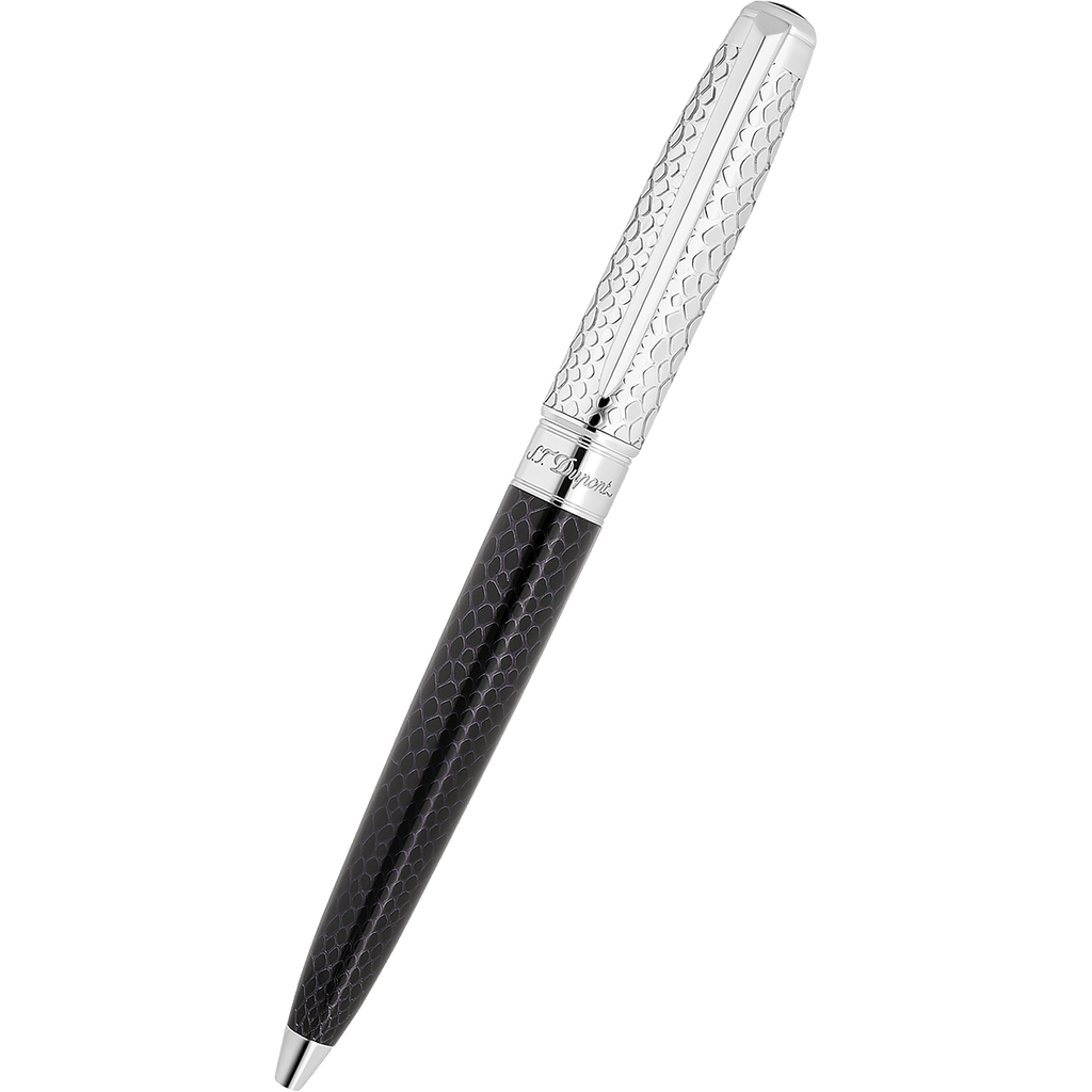 S T Dupont Line D Ballpoint Pen - Wild Eternity - Black Snake Skin (Large) - Pen Boutique Ltd