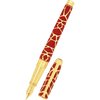 S T Dupont Line D Eternity Fountain Pen - Limited Edition - Orlinski Red - Yellow Gold Trim (Large) - Pen Boutique Ltd