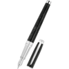 S T Dupont Line D Eternity Fountain Pen - Limited Edition - Popote Black - Palladium Trim - Pen Boutique Ltd