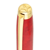 S T Dupont Line D Eternity Fountain Pen - Limited Edition - Popote Red - Yellow Gold Trim (Large) - Pen Boutique Ltd