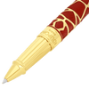 S T Dupont Line D Eternity Rollerball Pen - Limited Edition - Orlinski Red - Yellow Gold Trim (Large) - Pen Boutique Ltd