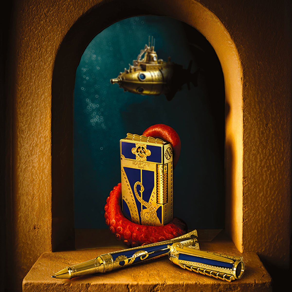 S T Dupont Line D Eternity XL Writing Kit - 20K Under the Sea (Limited Edition) - Pen Boutique Ltd