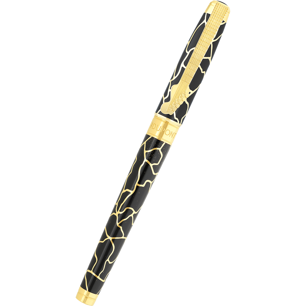 S T Dupont Line D Fountain Pen - Eternity Fender Black & Golden Large - Pen Boutique Ltd