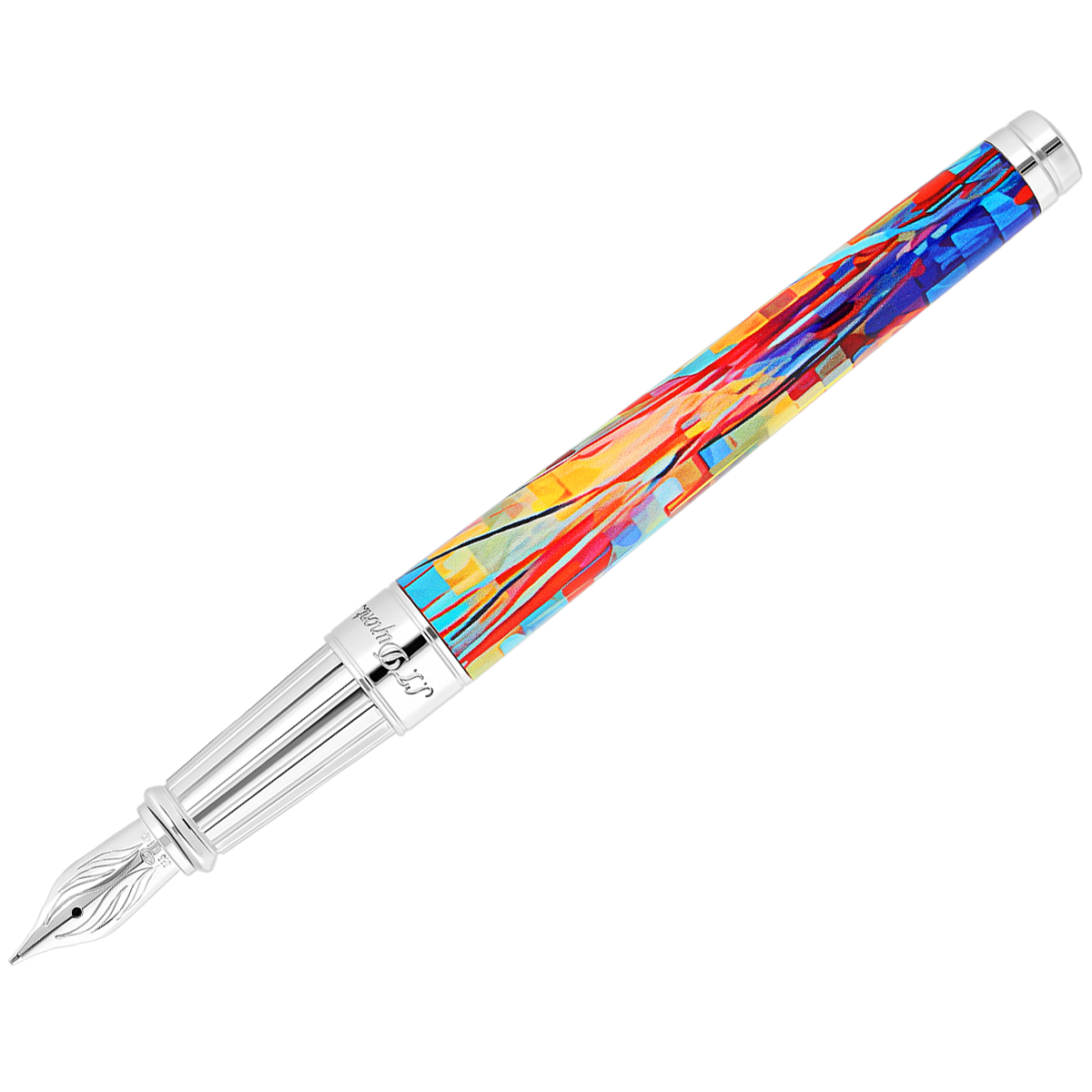 S T Dupont Line D Fountain Pen - Eternity Graff'ty (Large) - Pen Boutique Ltd