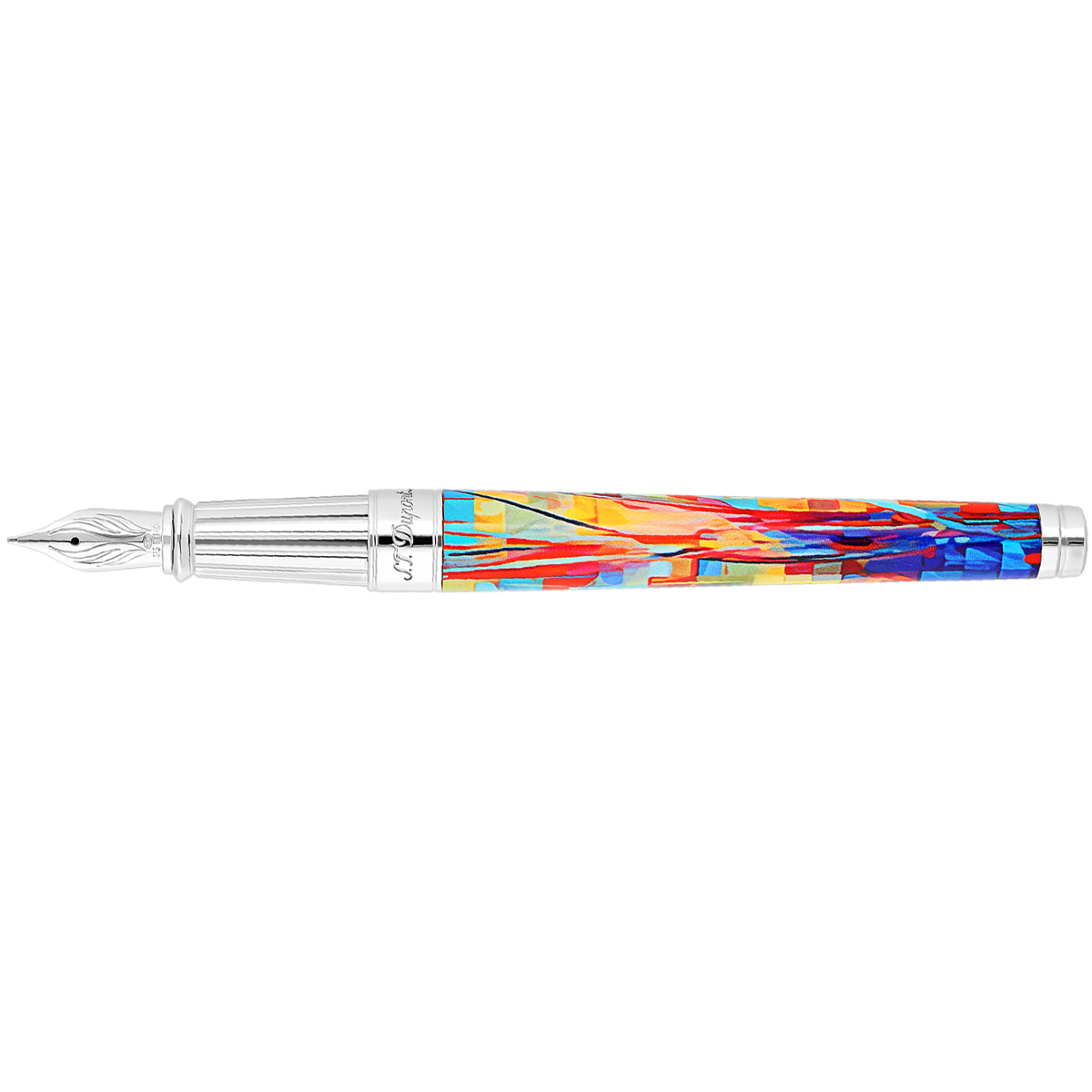 S T Dupont Line D Fountain Pen - Eternity Graff'ty (Large) - Pen Boutique Ltd
