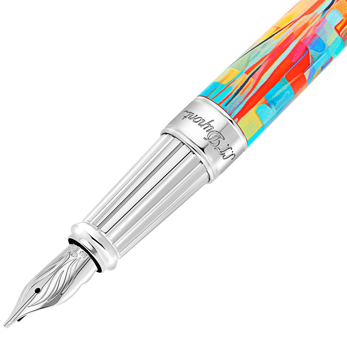 S T Dupont Line D Fountain Pen - Eternity Graff'ty (Large) - Pen Boutique Ltd