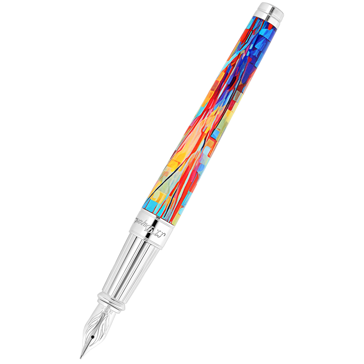 S T Dupont Line D Fountain Pen - Eternity Graff'ty (Large) - Pen Boutique Ltd
