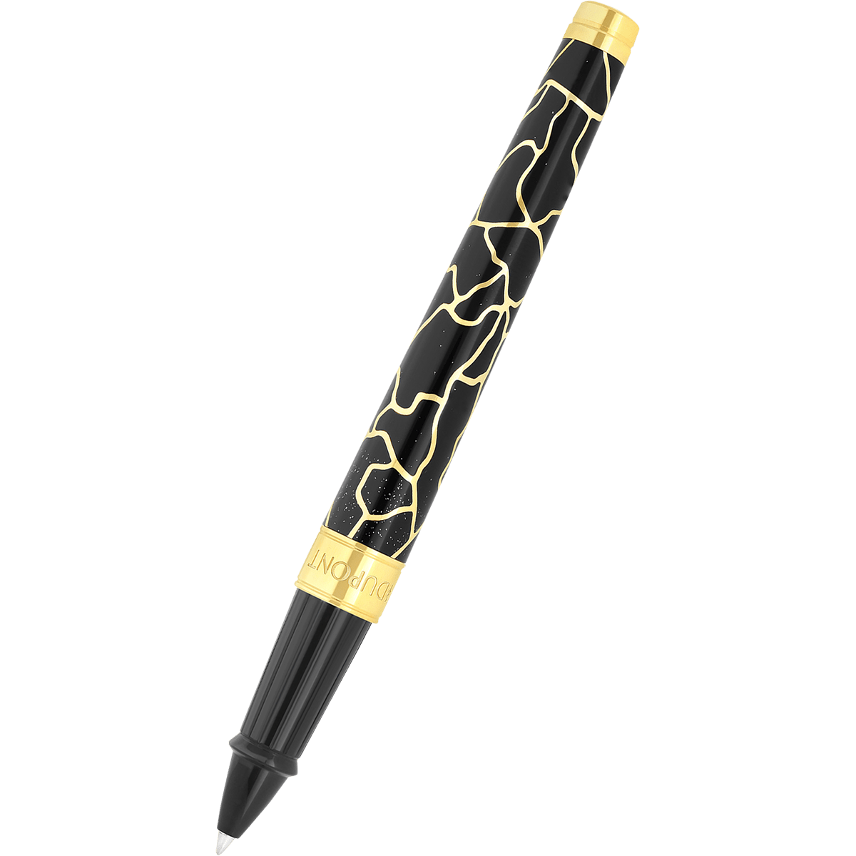 S T Dupont Line D Rollerball - Eternity Fender Black & Golden Large - Pen Boutique Ltd