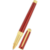 S T Dupont Line D Rollerball Pen - Eternity - Mane Guilloche Red - Gold Trim (Large) - Pen Boutique Ltd