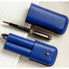 S T Dupont Rigid Two Pen Case - Bleu (Blue) - Pen Boutique Ltd