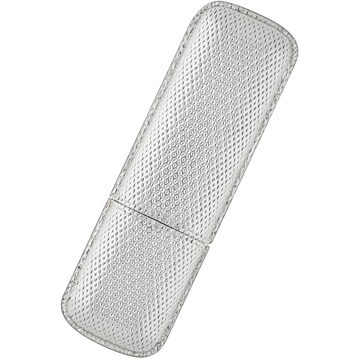 S T Dupont Rigid Two Pen Case - Silvery Mess