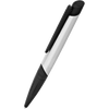 S.T. Dupont Defi Millennium Stealth Ballpoint Pen - Brushed Chrome with Matte Black - Pen Boutique Ltd