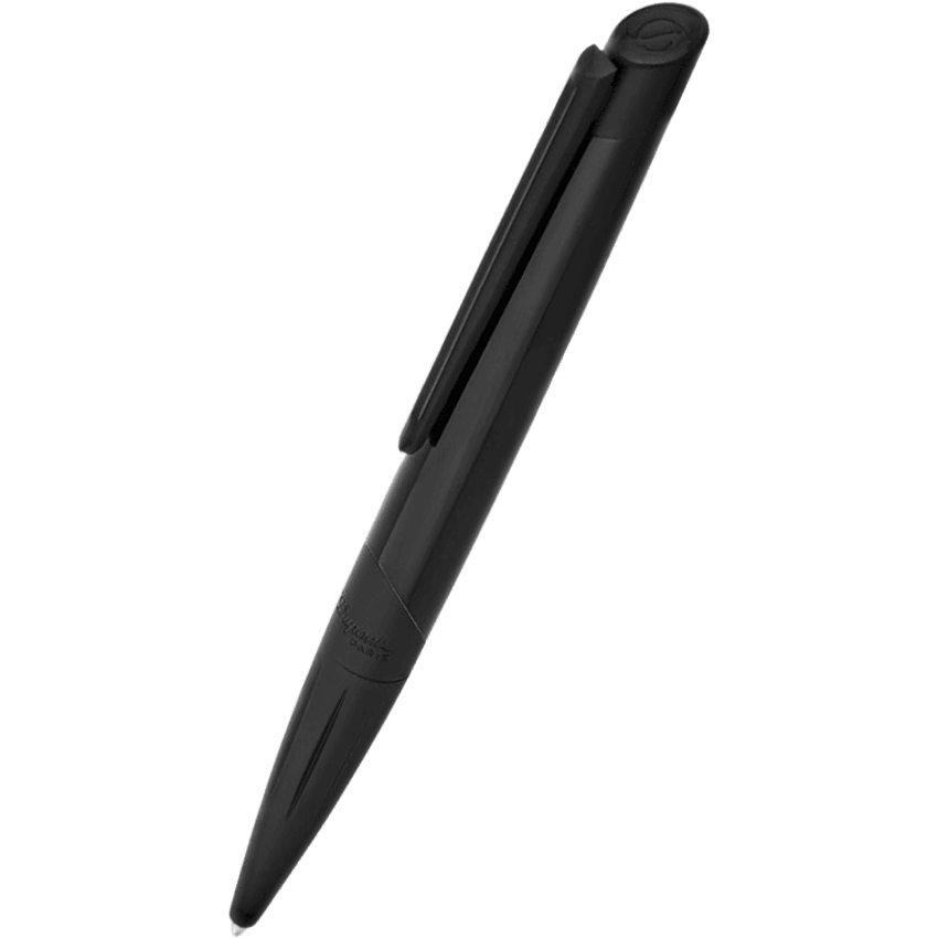 S.T. Dupont Defi Millennium Stealth Ballpoint Pen - Shiny Black with Matte Black - Pen Boutique Ltd