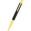 S T Dupont D - Initial Ballpoint Pen - Black - Gold Trim - Pen Boutique Ltd