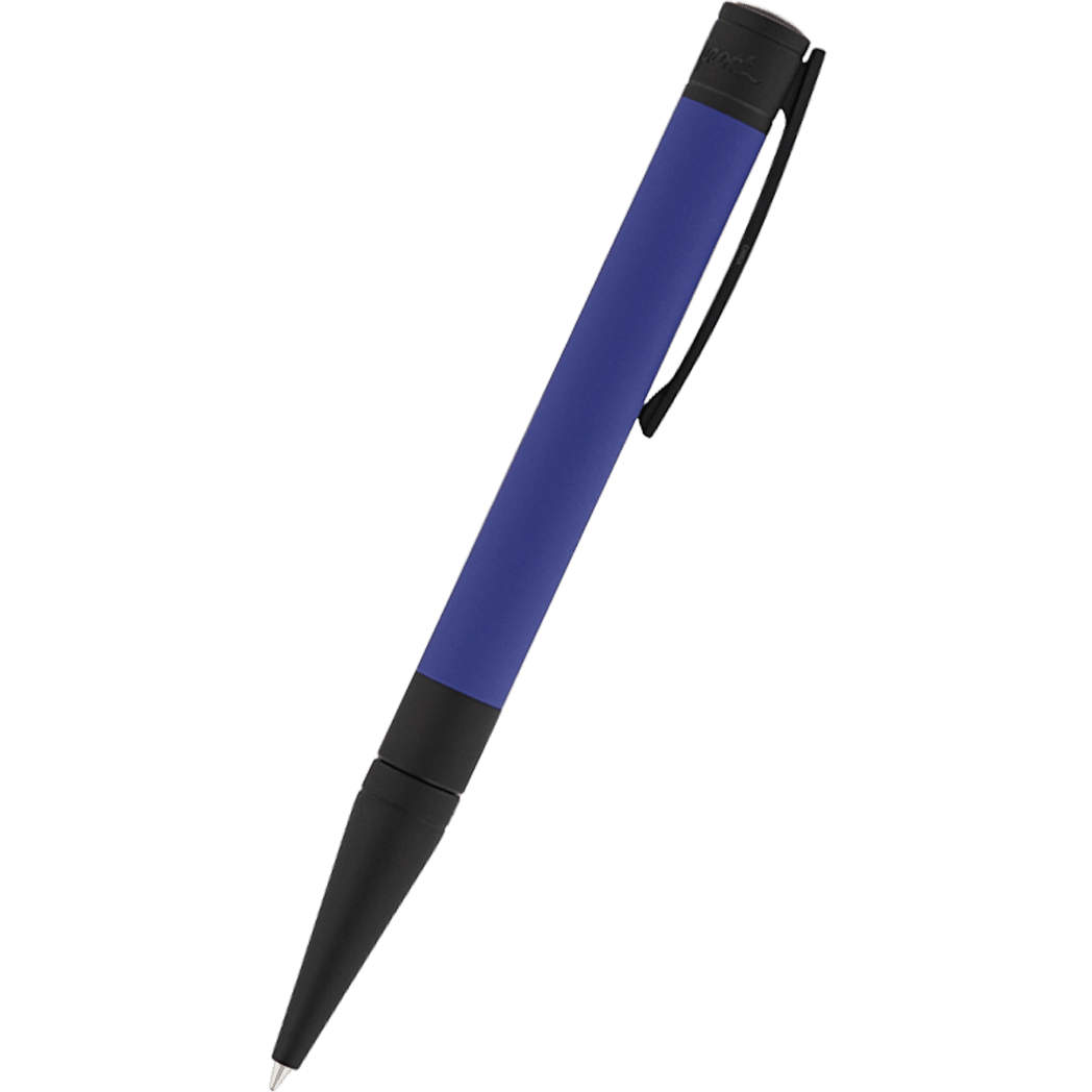 S T Dupont D - Initial Ballpoint Pen - Velvet - Ocean Blue/Matte Black - Pen Boutique Ltd