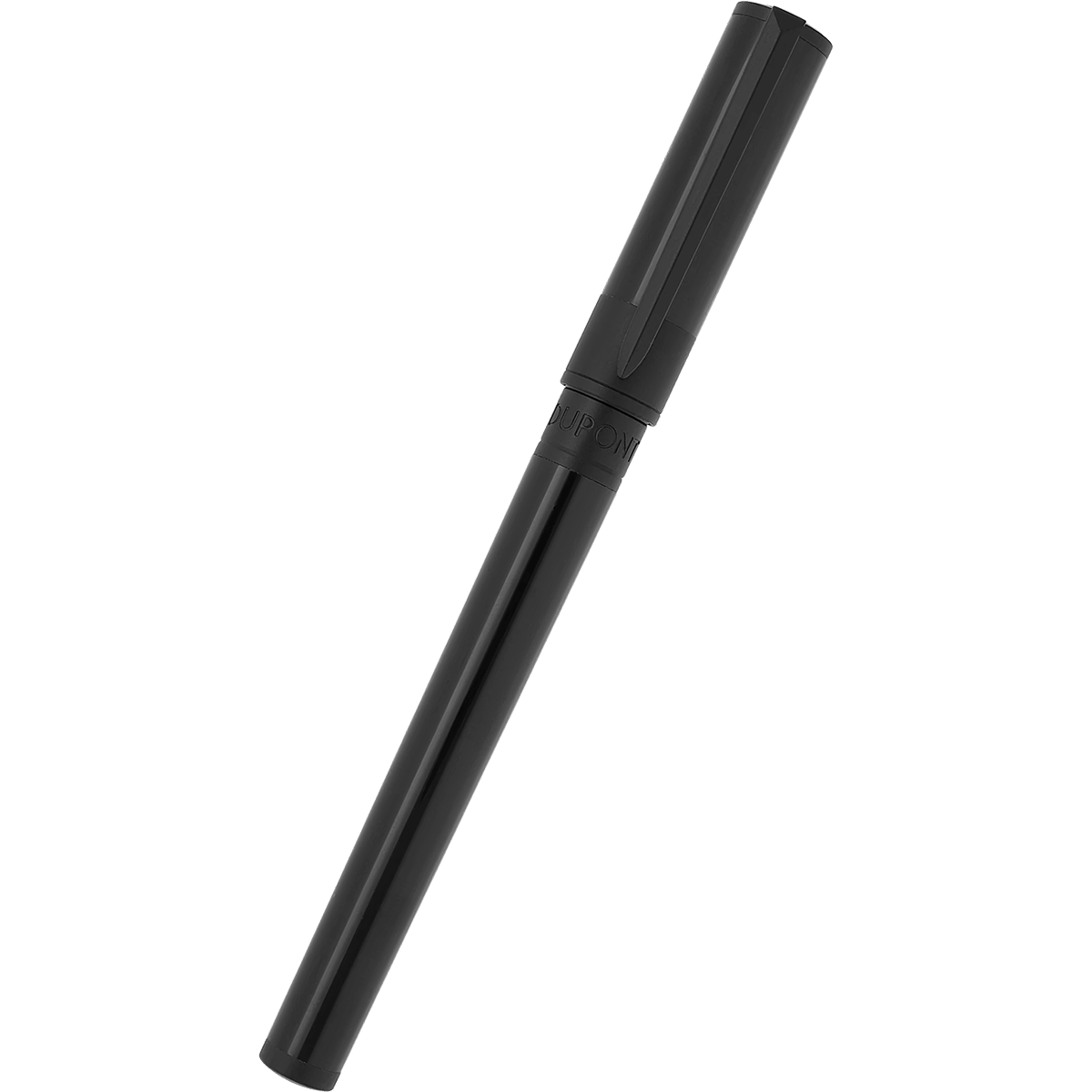 S T Dupont D - Initial Fountain Pen - Black - Matte Black Trim - Pen Boutique Ltd