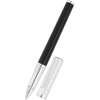 S T Dupont D - Initial Rollerball Pen - Black - Chrome Trim - Pen Boutique Ltd