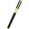 S T Dupont D - Initial Rollerball Pen - Black - Gold Trim - Pen Boutique Ltd