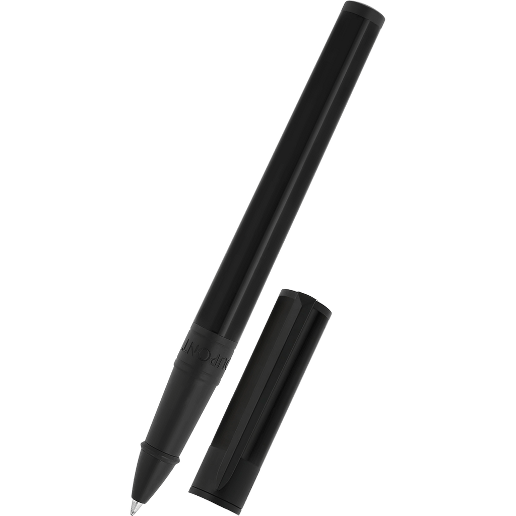 S T Dupont D - Initial Rollerball Pen - Black - Matte Black Trim - Pen Boutique Ltd